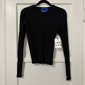Simon Miller Rib Long Sleeve Shirt NWT